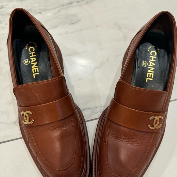 Chanel light brown loafers size 10.5 B - Picture 10 of 10